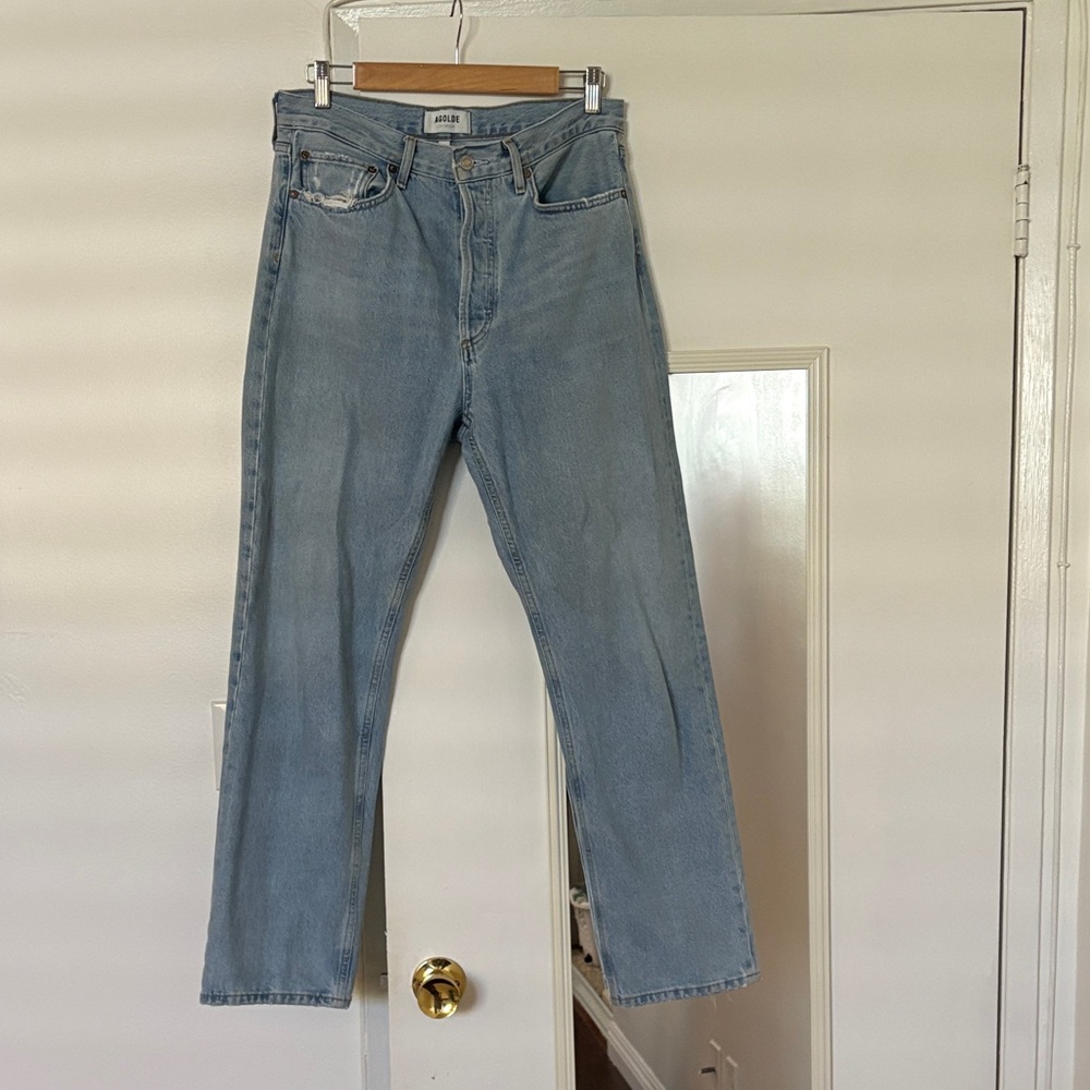Agolde 90’s Pinch Sky Blue Denim Jeans